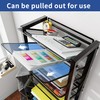 Simple Trending 12 Tier Rolling File Cart,Desk File Organizer with