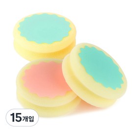 Monaco Olive Round Hair Removal Sponge, 15 pcs / 모나코올리브 동글이 제모스펀지, 15개