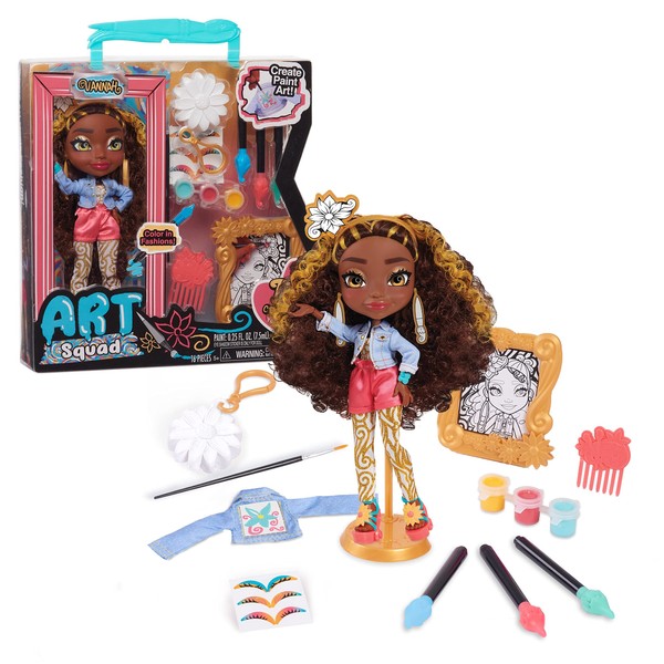 Art Squad Vannah 10-inch Doll & Accessories with DIY Craft