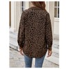 SOLY HUX Women's Leopard Print Jacket Button Down Long Sleeve