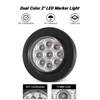 XtraGlow Dual Revolution 2" Round 9LEDs Amber Clearance Side Marker