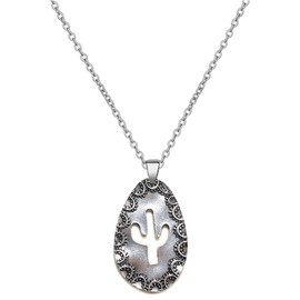 JAVARNV Boho Necklaces for Women Western Necklace Leather Choker Necklace Flower Long Pendant Necklace Country Choker Necklace Concert Outfits Boho Jewelry