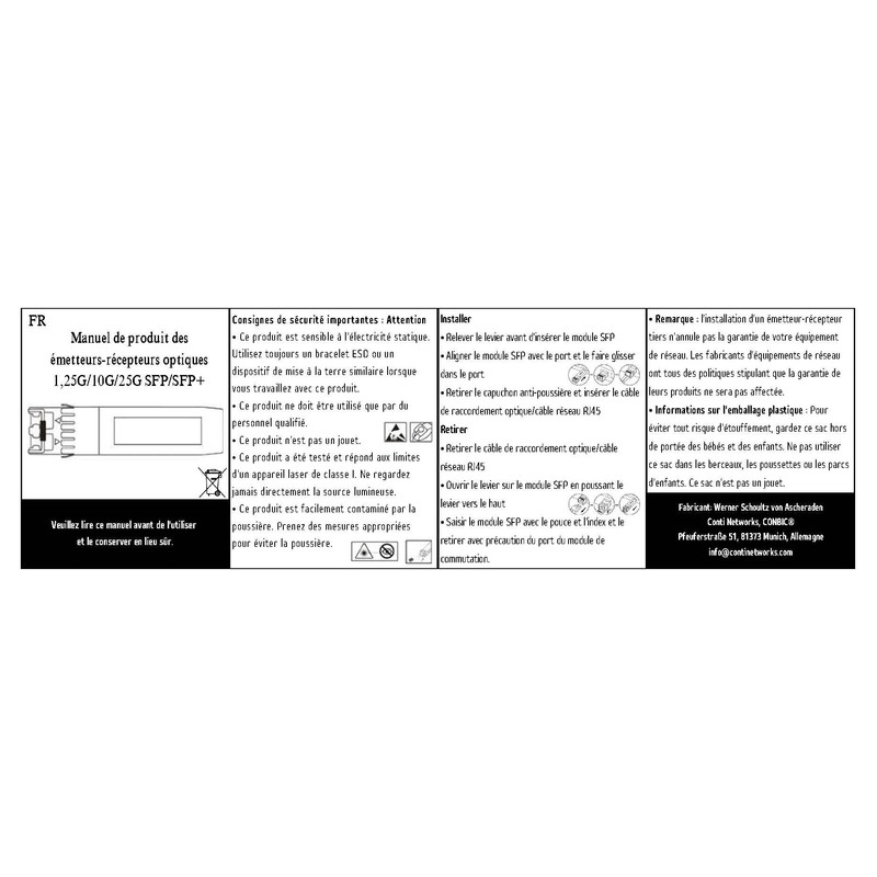 CONBIC ® AGM732F-C – 1000Base-LX DDM SFP, 10 km –