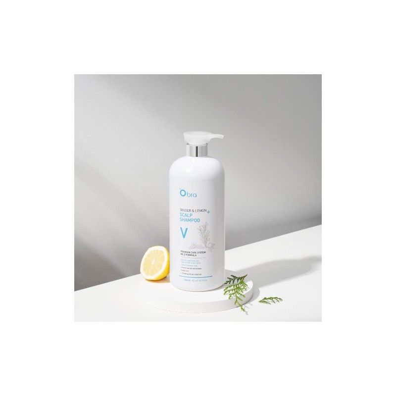 [Obra] Cooling Shampoo/Scalp Care Ginger & Lemon Shampoo Volume 1500ml