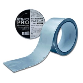 APM PRO Matte Aluminum Tape Strong Waterproof Moisture-proof Repair Width 2.0 inches (50 mm) x Length 32.8 ft (10 m) 1 roll Duct Tape Heat Barrier Airtight Gap Outdoor Tent Camping Car Care