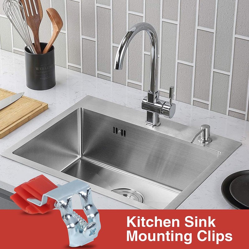 Sink Fixing Clips 10 PCS Undermount Sink Brackets Kitchen Sink