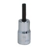 1/4" Dr, 9/64" Size, SAE Hex Bit Socket, 6 Pts,