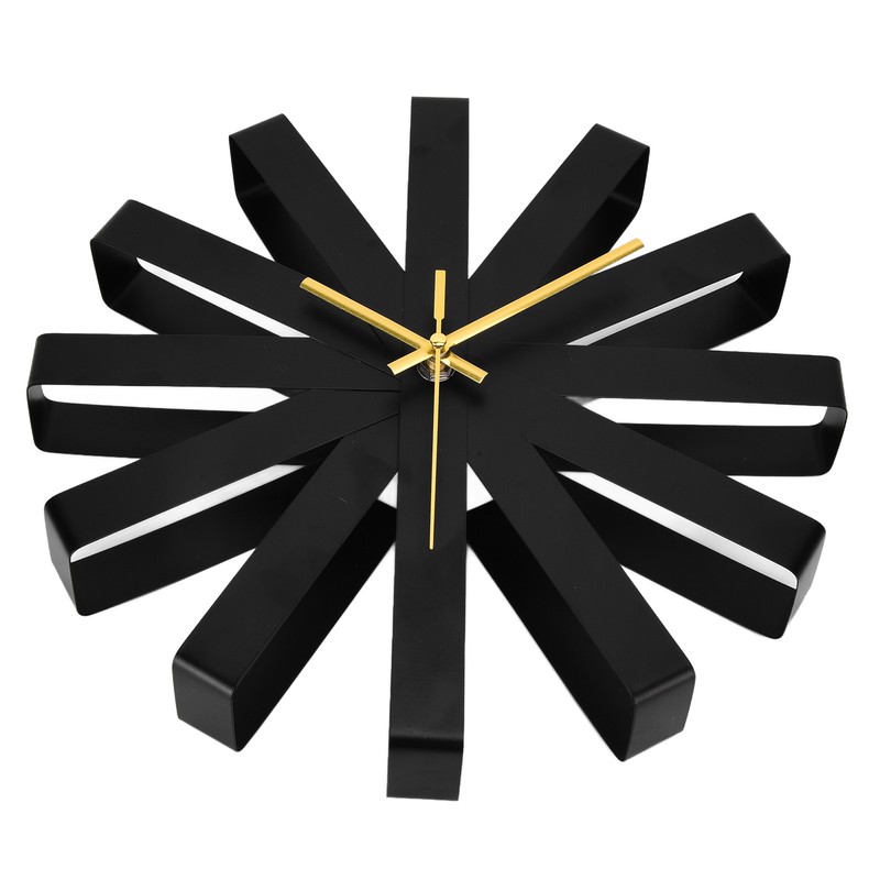Living Room Clock Stainless Steel Silent Movement Creativity Wall Clock