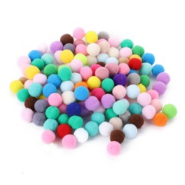 Colourful Fluffy Pom 20 mm Pom Balls Pompoms for Crafts Highly Elastic Pompoms Plush Balls for Hobby Supplies and Creative Crafts DIY Creative for Crafts Garlands Felt Ball Carpet 100 Pieces