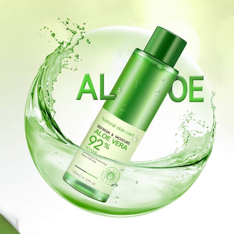 BIOAQUA 92% Aloe Vera Refresh Moisturizing Toner Natural Plant Skin