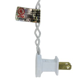 IMPACT 14" Lighted White and Blue Holographic Snowflake Christmas Window Silhouette Decoration