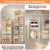 8 Tier Extended Width Hanging Closet Organizer, Sweater Storage for