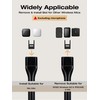 SUNMON Microphone Handheld Adapter with 2 Furry Mik Wind Protection