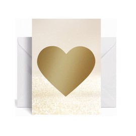 The Life Barn Voucher Scratch Card Luxury with Envelope to Write Yourself for Your Own Text Gold