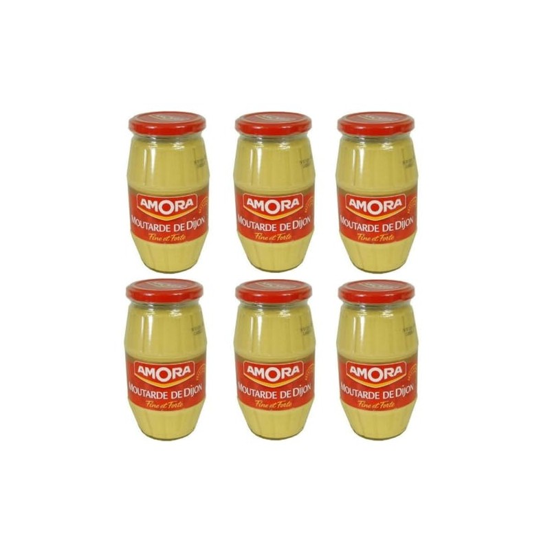 Amora Dijon Mustard Pack of 6 Large Jar