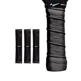 Warping Point Pickleball Paddle Replacement Grip Tape, Moisture Wicking Pickleball Cushion Grip, Premium Pickle Ball Accessories for Use with Overgrip, 3 Pack, Black