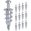 Pack of 100 Plasterboard Anchors and Rounded Head Screws for