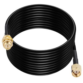 CAPChang WiFi Antenna Extension Cable 30FT RP SMA Antenna Cable Low Loss RG174 Coaxial Cable with RP SMA Male to Female Connectors for Router, Network Card, USB Adapter, Security Camera