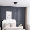 VidaLite Shura - Round 3-Light Black Integrated LED Ceiling Light