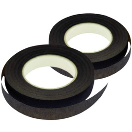 FiveSeasonStuff Florist Tape in Black for Making Wedding Bouquet and Bundling Stems (2 Rolls) 30 Yards Each |Buttonholes, Corsages DIY Florsitry Supplies (54.8 Metres)