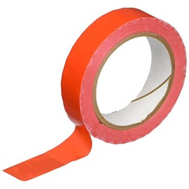TapeCase TC414 .25IN X 72YD RED Red UPVC/Rubber Adhesive Film Tape, 0.0023" Thick, 72 yd. Length, 0.25" Width, 1 Roll