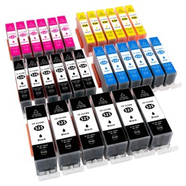 ESMOnline 30 Compatible Printer Cartridges to Replace Canon PGI-525 / CLI-526 for Pixma iP4850 iP4950 iX6550 MX715 MX885 MX895 MG5100 MG5150 MG5200 MG5250 MG5300 MG5300 5350 MG6150 MG6250 MG8150