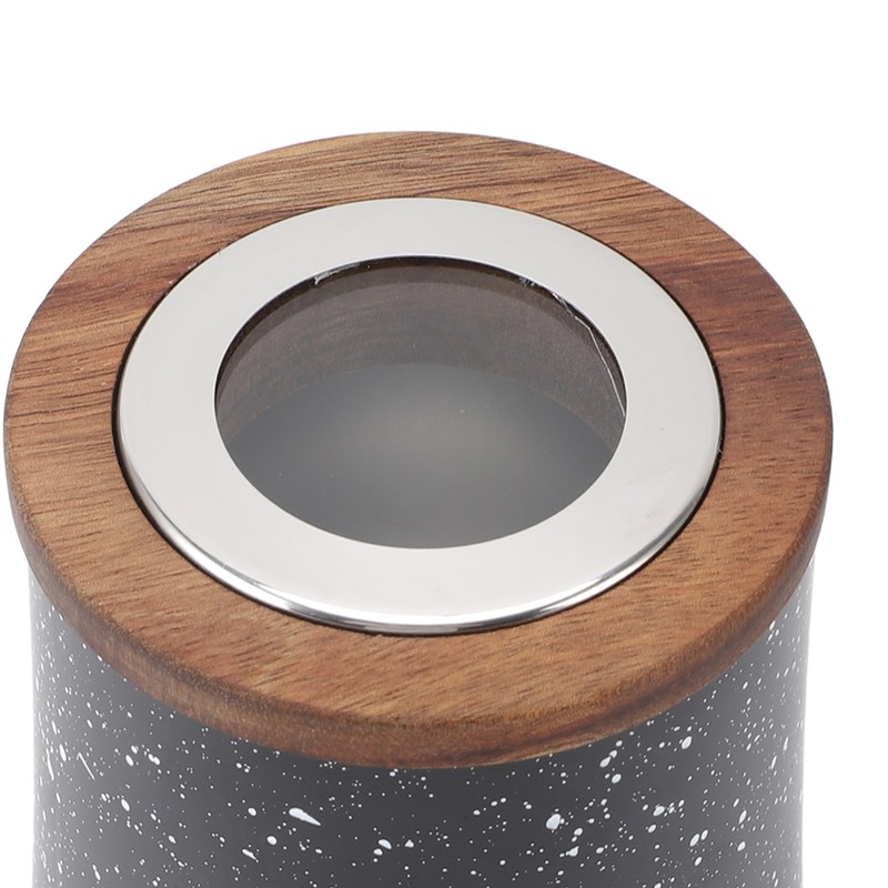 Coffee Bean Canister Airtight Stainless Steel Visible 800ml with Spoon
