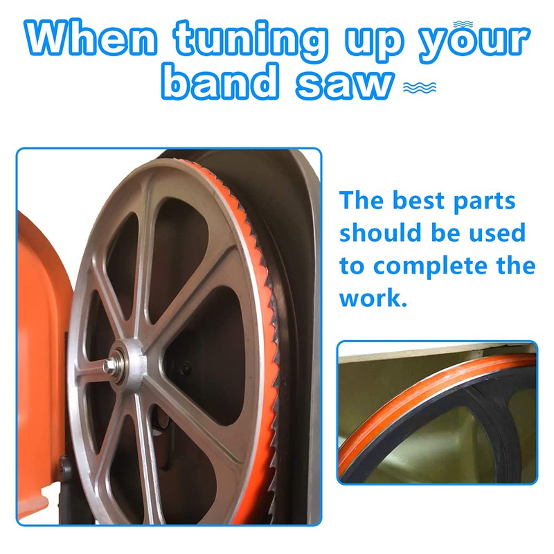 Upgrade Band Saw Tires - 14" x 1" x .095"