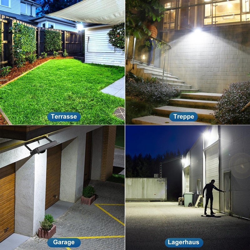 CRODIAL 25 W LED Spotlight with Motion Sensor Outdoor Remote