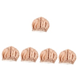 FOMIYES 5pcs Polyester Sleep Cap Women Hair Bonnet Overnight Curl Bonnet for Shower