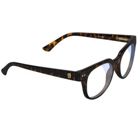 Glassy Lox Premium Blue Light Blocking Glasses, Anti Eyestrain and Fatigue, Glasses for Computer and Gaming, Tortoise Frame