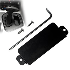 DRIVE PULSE Neutral Cover Plate for Dodge Challenger 2015-2023, Anti-Theft Device with Tamper-Proof Screws, for SRT Hellcat, Scatpack 392, Daytona Accessories, Black Heavy Duty Metal Guard