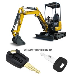 VGOL 16PCS Ignition Starter Key Set RE183935 K250 787 68920 F900 14603 606 301 H806 D250 459A H800 52160 777 5P8500 14607 for Excavator Forklift Tractor Road Roller