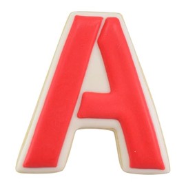 R&M International Alphabet - Cortadores de galletas de 3 pulgadas, juego de 26 piezas en caja de regalo