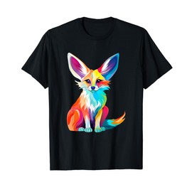 Colorful Pop Art Fennec Fox T-Shirt