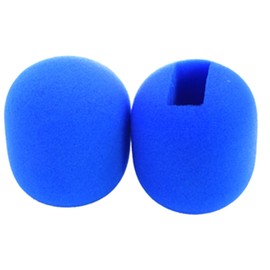 Saidbuds Microphone Foam Windscreens Sponge Covers for DJI Mic 2, Rode Wireless GO II, Wireless (Blue)