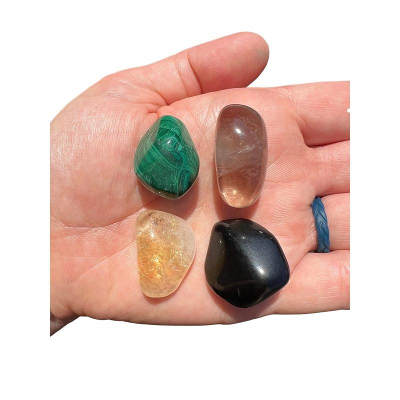 New Moon Beginnings Scorpio Tumbled Stone Set