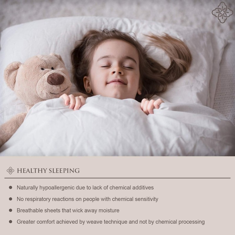 Bioweaves 100% Organic Cotton Pillow Cases 300 Thread Count Soft