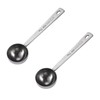 2 Stück Esslöffel-Messlöffel, Esslöffel mit langem Griff, 15 ml Edelstahl-Kaffee-Messlöffel,