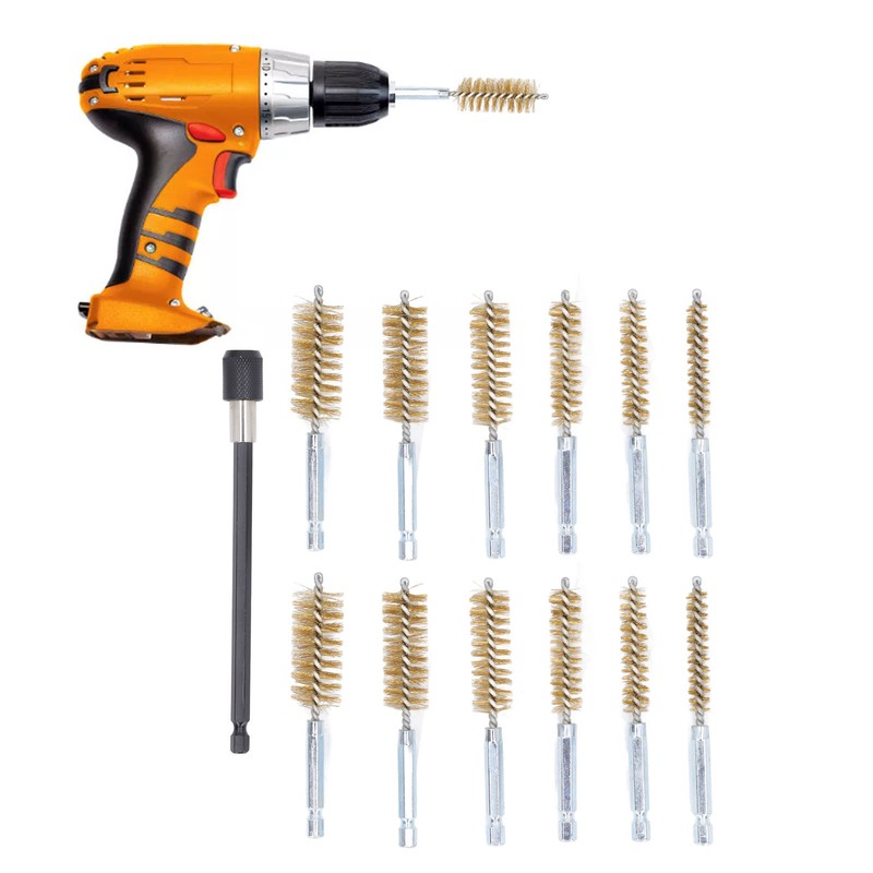 13 Pcs Bore Brush Set 8mm 10mm 12mm 15mm 17mm
