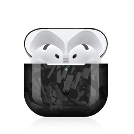 MONOCARBON Real Forged Carbon Fiber Case for Airpods 4,Ultra Light & Thin/Scratch Resistant Protective Hard Cover for 2024 New 4th Generation Airpods,Compatible with MagSafe Wireless Charging