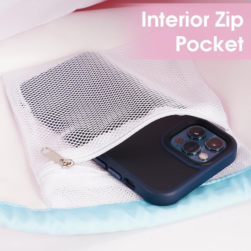 WANDF Drawstring Backpack with Shoulder Pad String Bag Sackpack Cinch