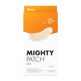 Mighty Patch Hero Cosmetics Chin Patch - XL Contoured Hydrocolloid Chin Patch for Blemishes and Pimples - Non-Irritating (10 Count)
