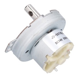 Gear Motor, Reduction Geared Box Equipment Industrial Control Supplies DC24V JS-50T, Small Electric Machine for Household Appliances, Air Conditioners, Massagers (with Low