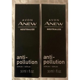 Avon Lot of 2 Avon Anew NEUTRALIZE Anti-Pollution Serum + 30 ml 1 fl oz + New/Sealed
