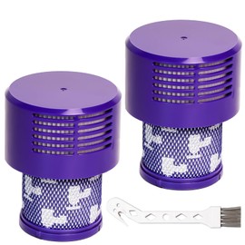 JUYLTOOL 2 Pack V10 Filter for Dyson Filter Replacement, Compatible with Dyson V10 SCyclone Series, Absolute,Animal,Total Clean,SV12, Washable&Reusable Replace Part 969082-01