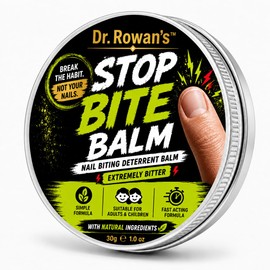 Stop Nail Biting Balm By Dr. Rowan's, No Harsh Chemicals, Nail Biting Deterrent with all Natural Ingredients, 30g