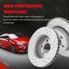 Yxpbrake Front Drilled Slotted Brake Disc Rotors Fit for Buick