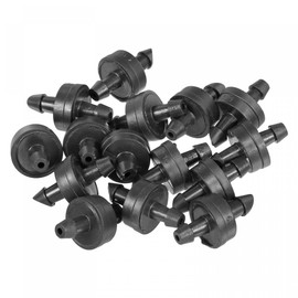 sourcing map 15 Pack Pressure Compensating Dripper - Garden Irrigation, Maintain Constant Flow & Drip Emitter, Apply to Outdoor Garden Lawn (2.6 Gallon Per Hour, Black Blue)