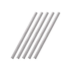 sourcing map Pack of 5 6 mm x 150 mm 304 Stainless Steel Round Rods Stainless Steel Rods for Crafts